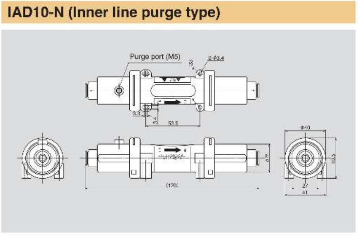 画像: i-Line Dryer IAD seriesの外形寸法