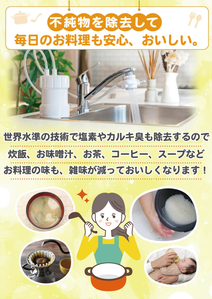有機フッ素化合物（PFOS/PFOA）除去対応浄水器 GOQURIA（ゴクリア 